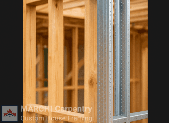 Marchi Carpentry custom home framing project